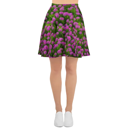 Magenta Meadow on a Skater Skirt