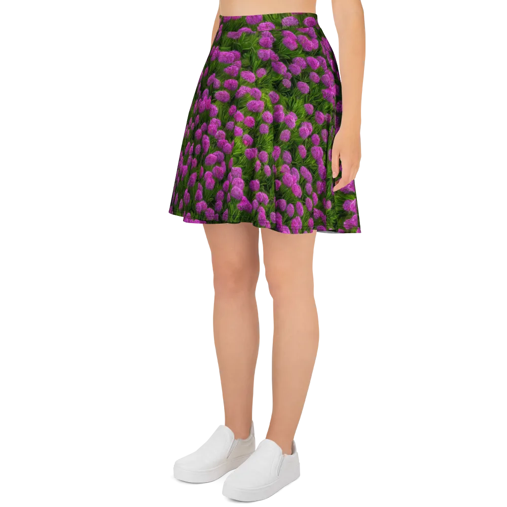 Magenta Meadow on Skater Skirt — Left