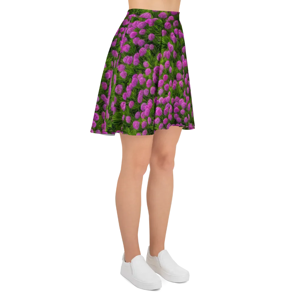Magenta Meadow on Skater Skirt — Right