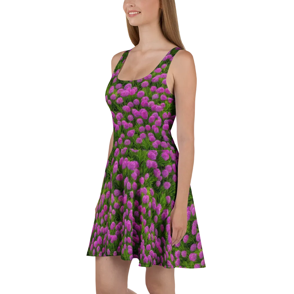 Magenta Meadow on Skater Dress — Left