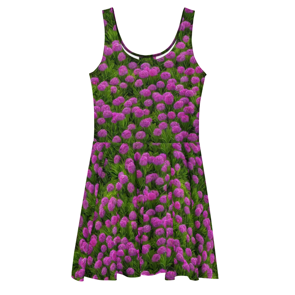 Magenta Meadow on Skater Dress — Front