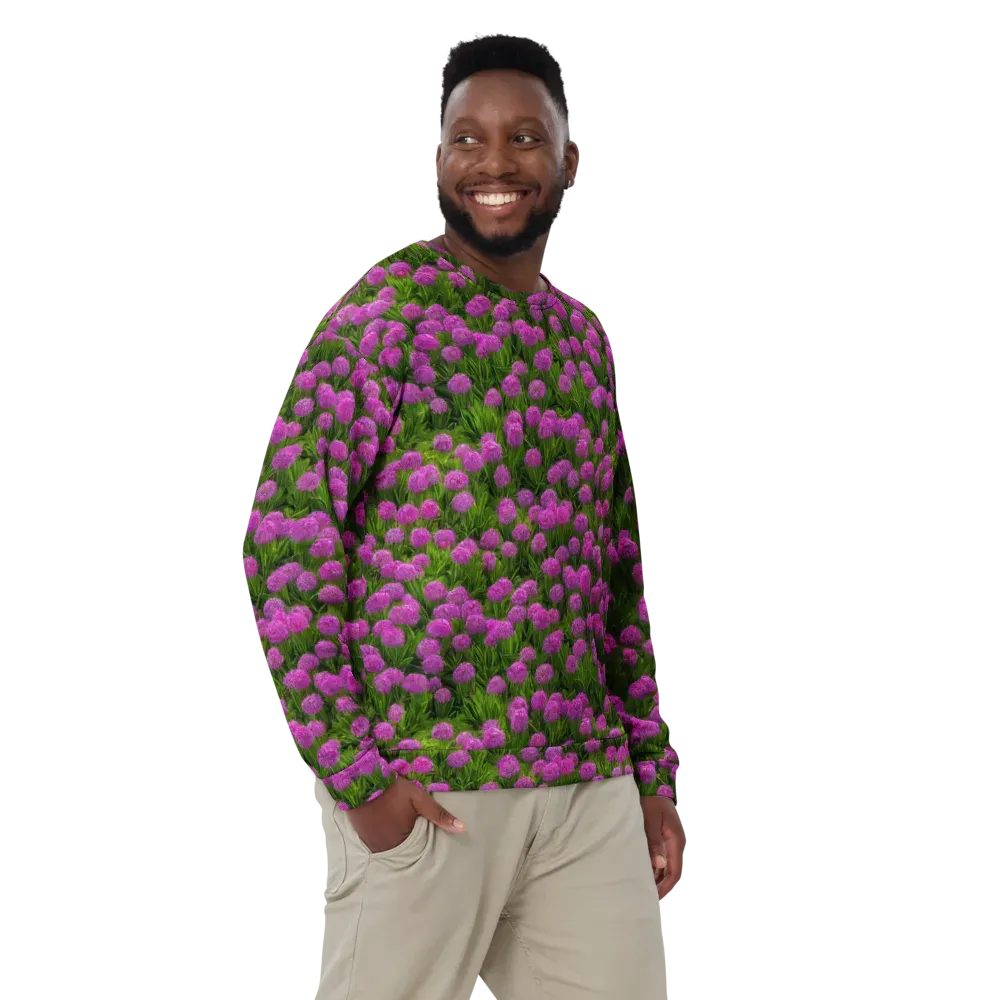 Magenta Meadow on Sweatshirt — Front