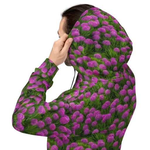 Magenta Meadow on a Hoodie