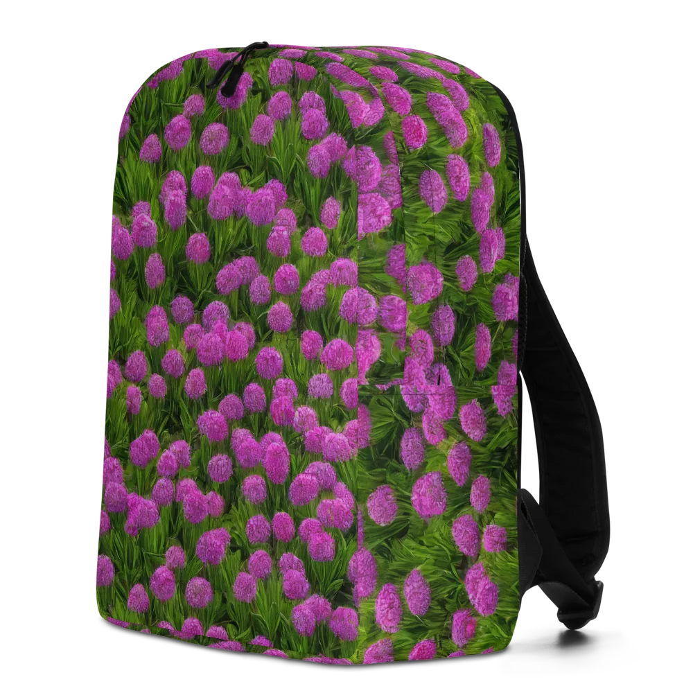 Magenta Meadow on Minimalist Backpack — Left