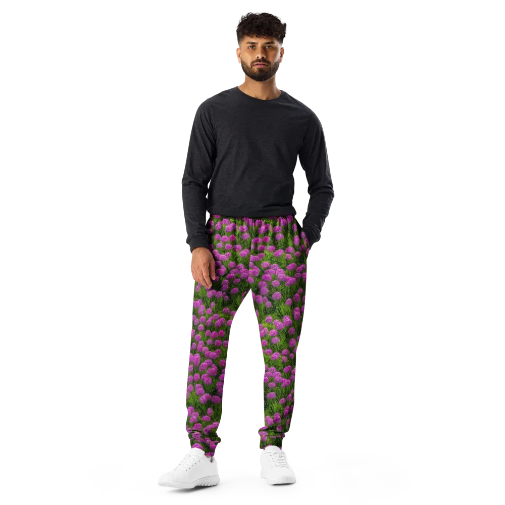 Magenta Meadow on Men's Joggers — Front