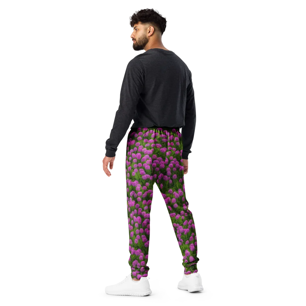 Magenta Meadow on Men's Joggers — Back