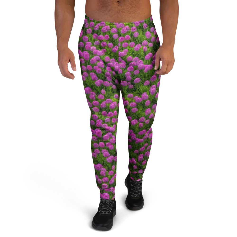 Magenta Meadow on Men's Joggers — Front