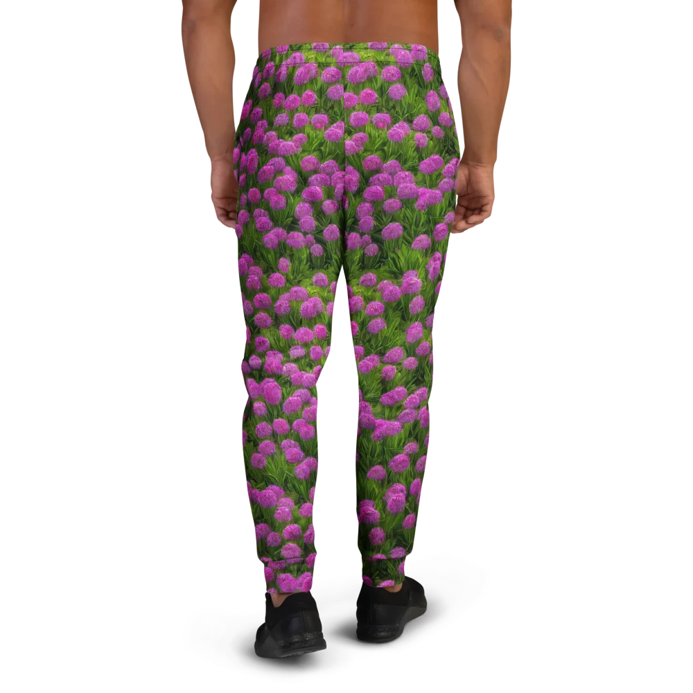 Magenta Meadow on Men's Joggers — Back