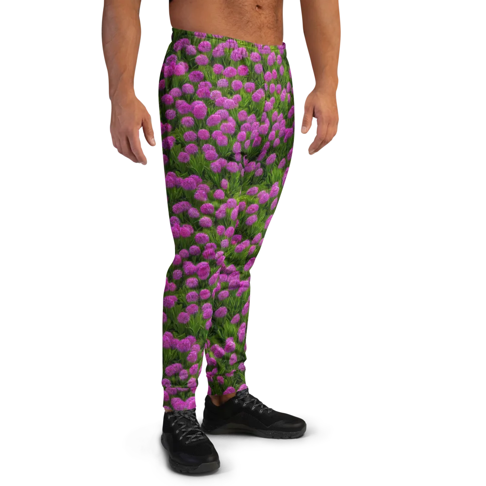 Magenta Meadow on Men's Joggers — Right