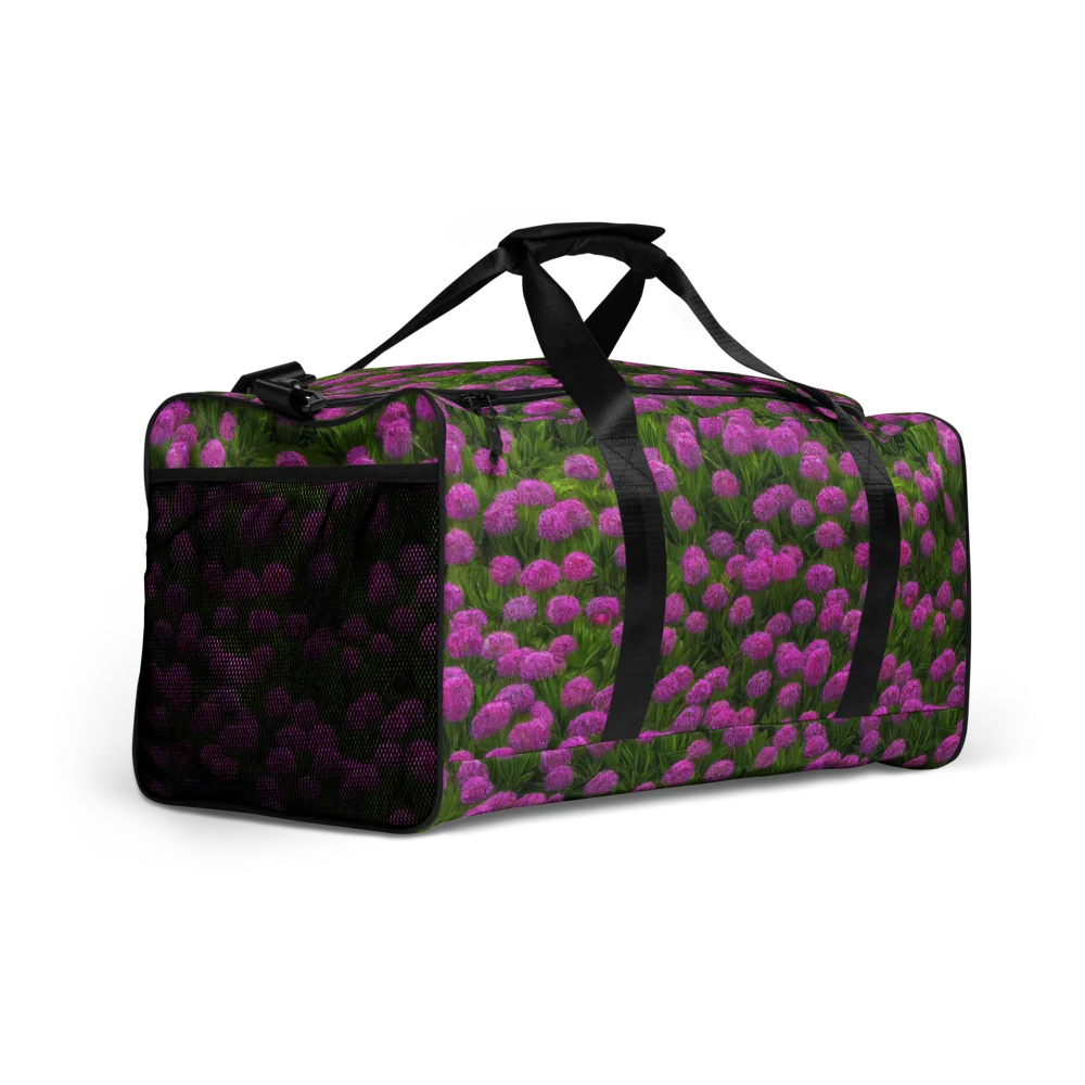 Magenta Meadow on Duffle Bag — Right Front