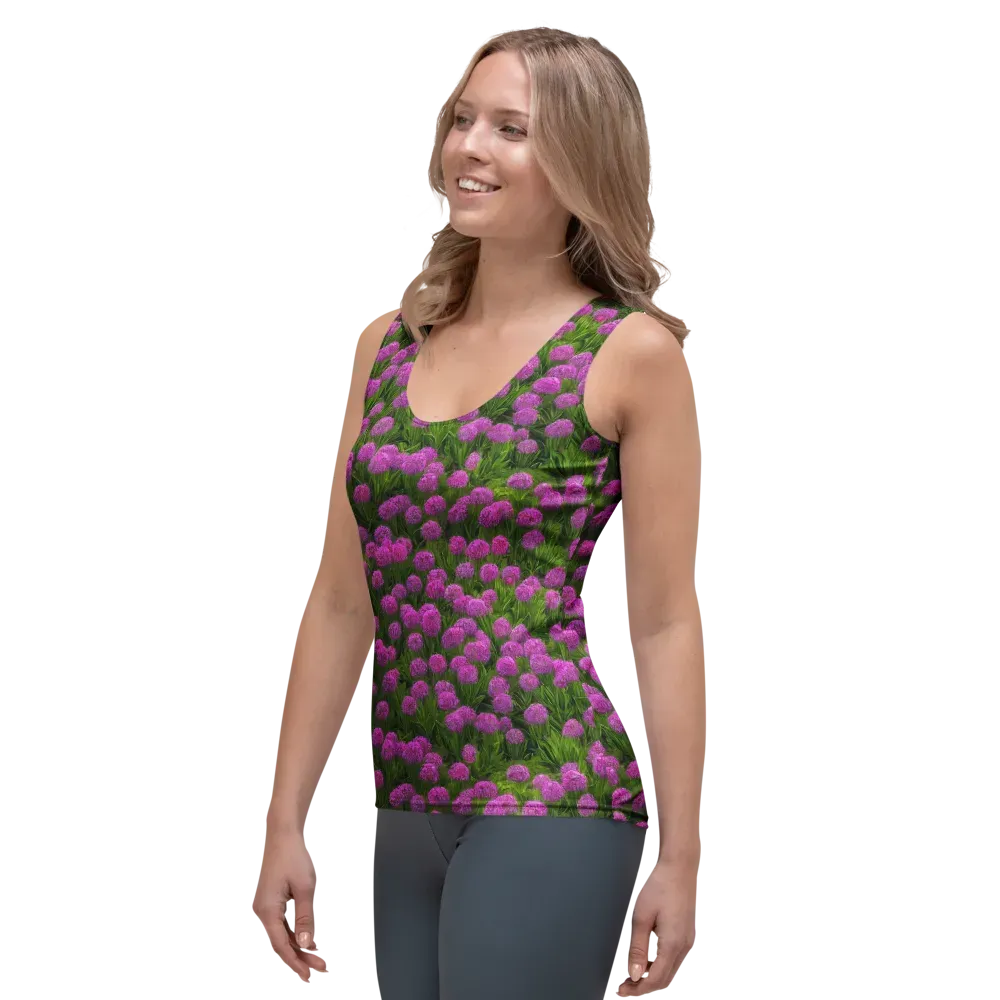 Magenta Meadow on Women's Tank Top — Left Front