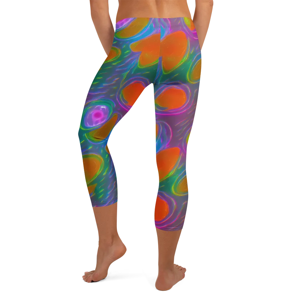 Prism Tide on Capri Leggings — Back