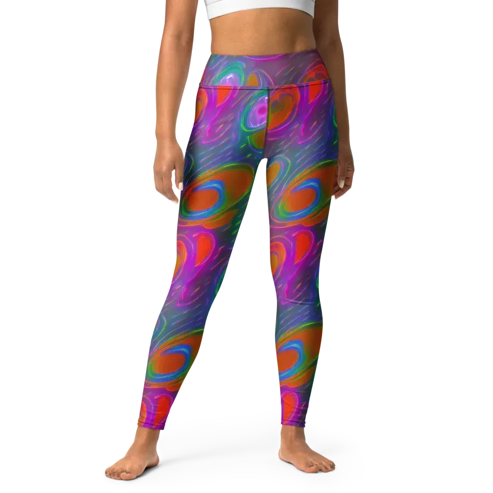 Prism Tide on Yoga Leggings — Front