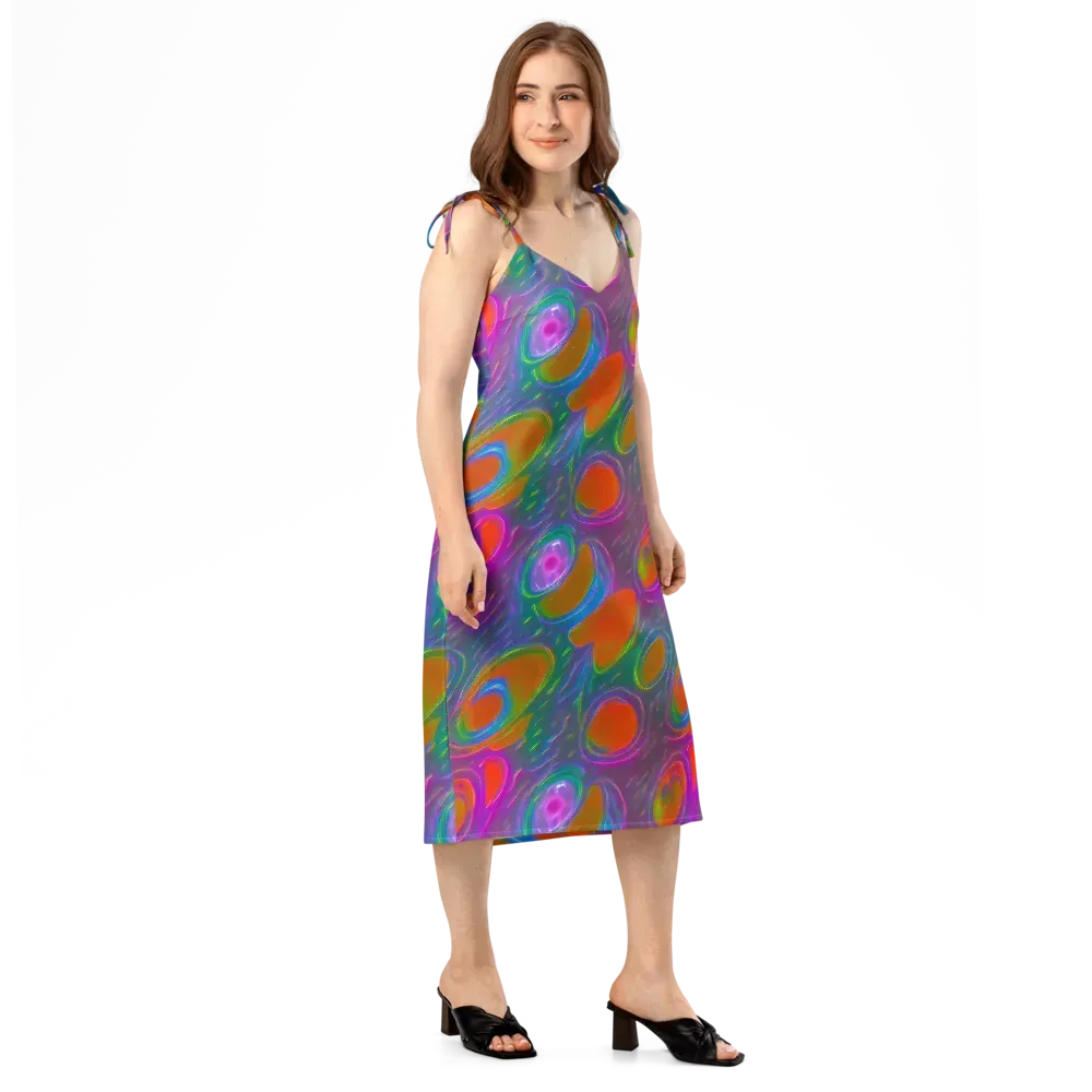 Prism Tide on Slip Dress — Right Front
