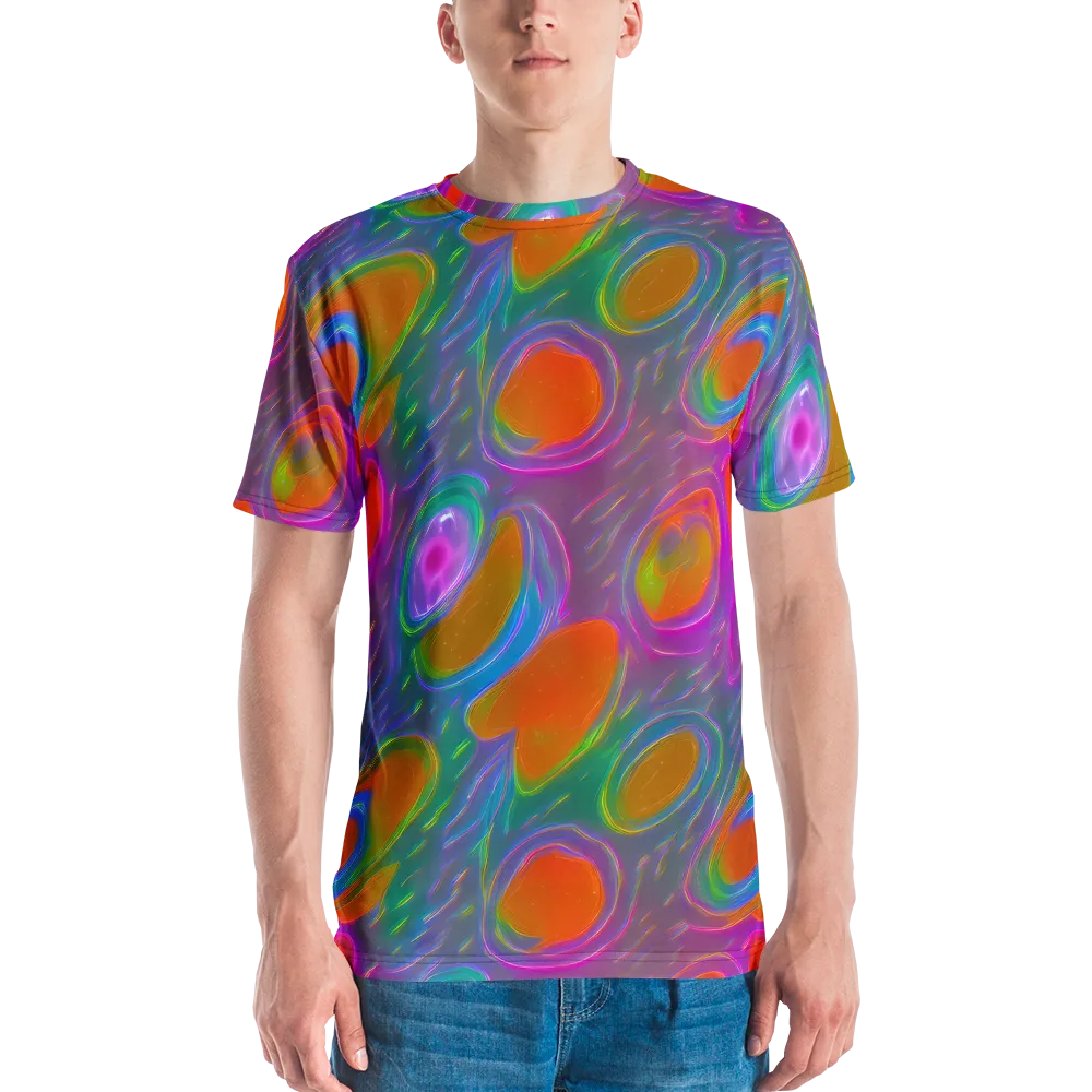 Prism Tide on Men's Crew Neck T-Shirt — Front