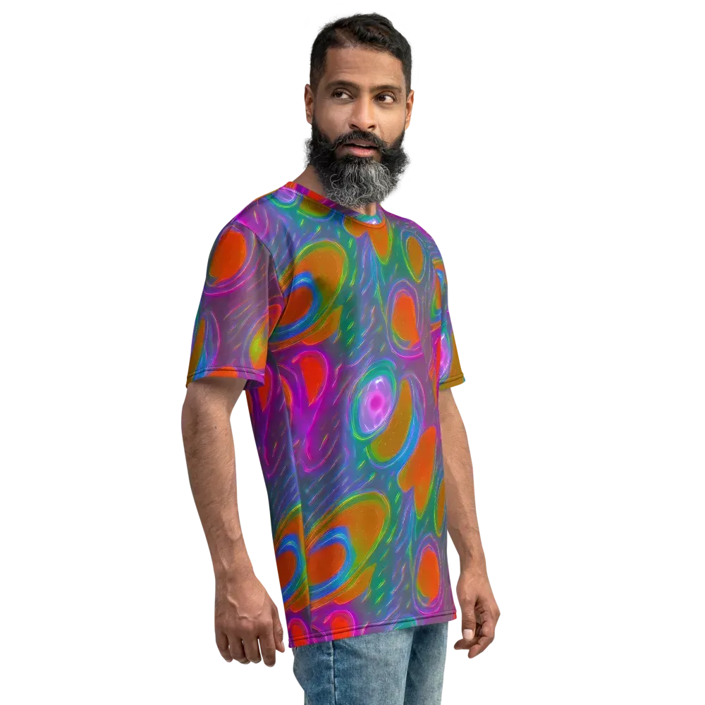 Prism Tide on Men's Crew Neck T-Shirt — Right