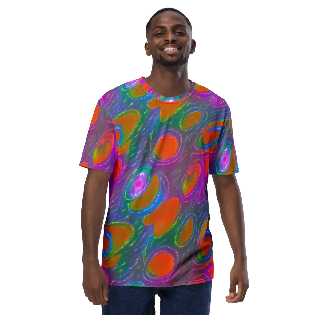 Prism Tide on Men's Crew Neck T-Shirt — Front