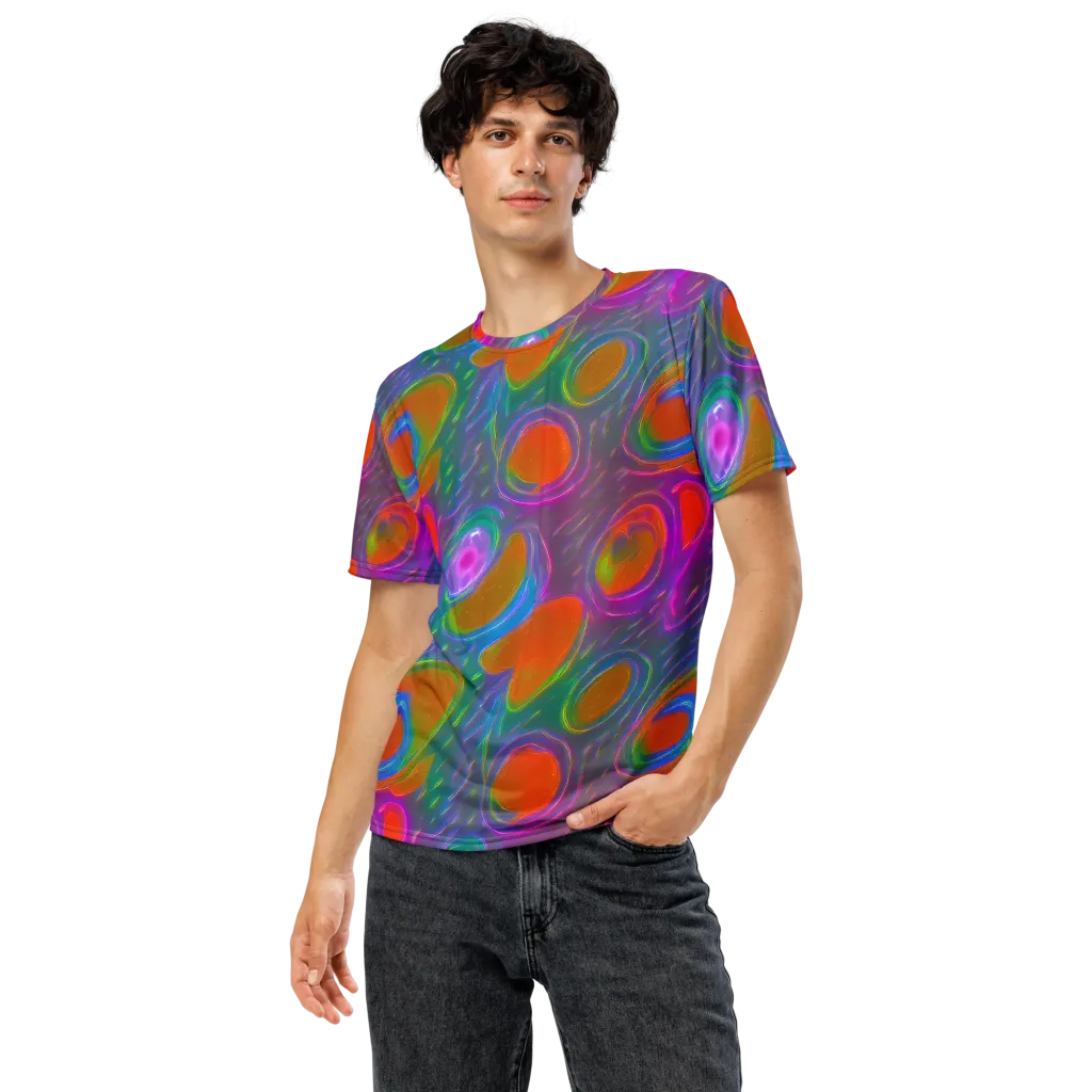 Prism Tide on Men's Crew Neck T-Shirt — Front