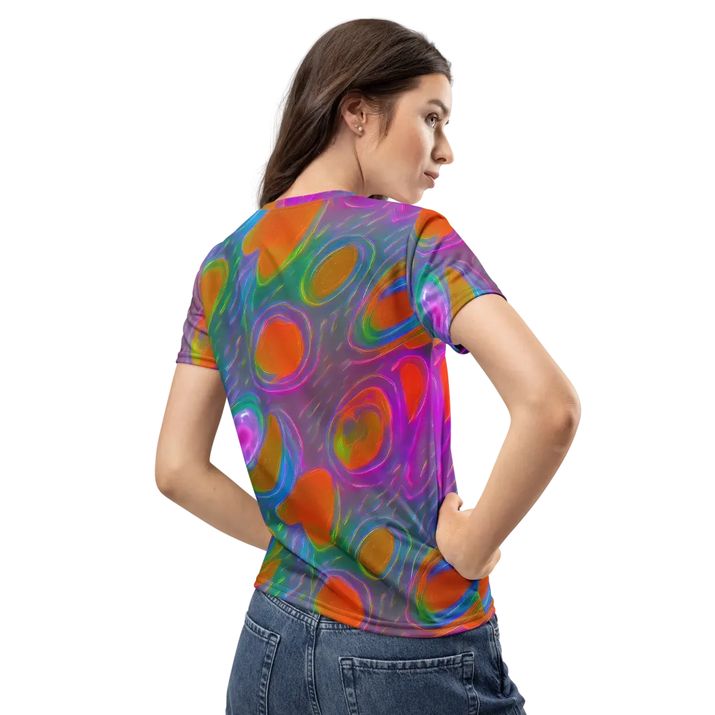 Prism Tide on Women's Crew Neck T-Shirt — Back