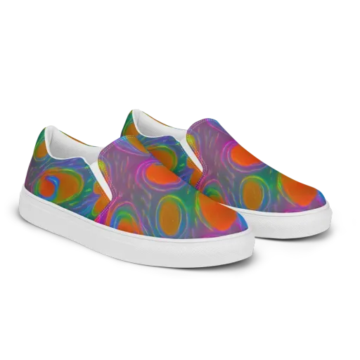Prism Tide on a Men's Slip-On Canvas Shoes