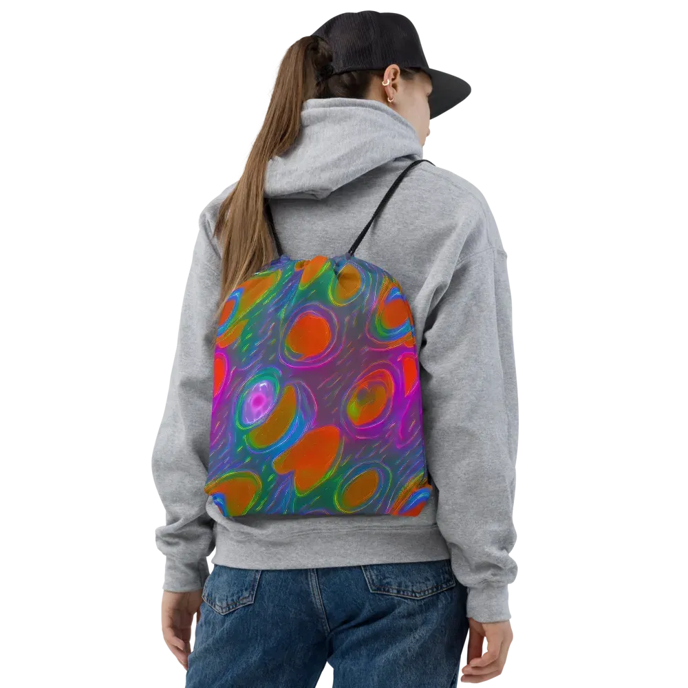 Prism Tide on Drawstring Bag — Front
