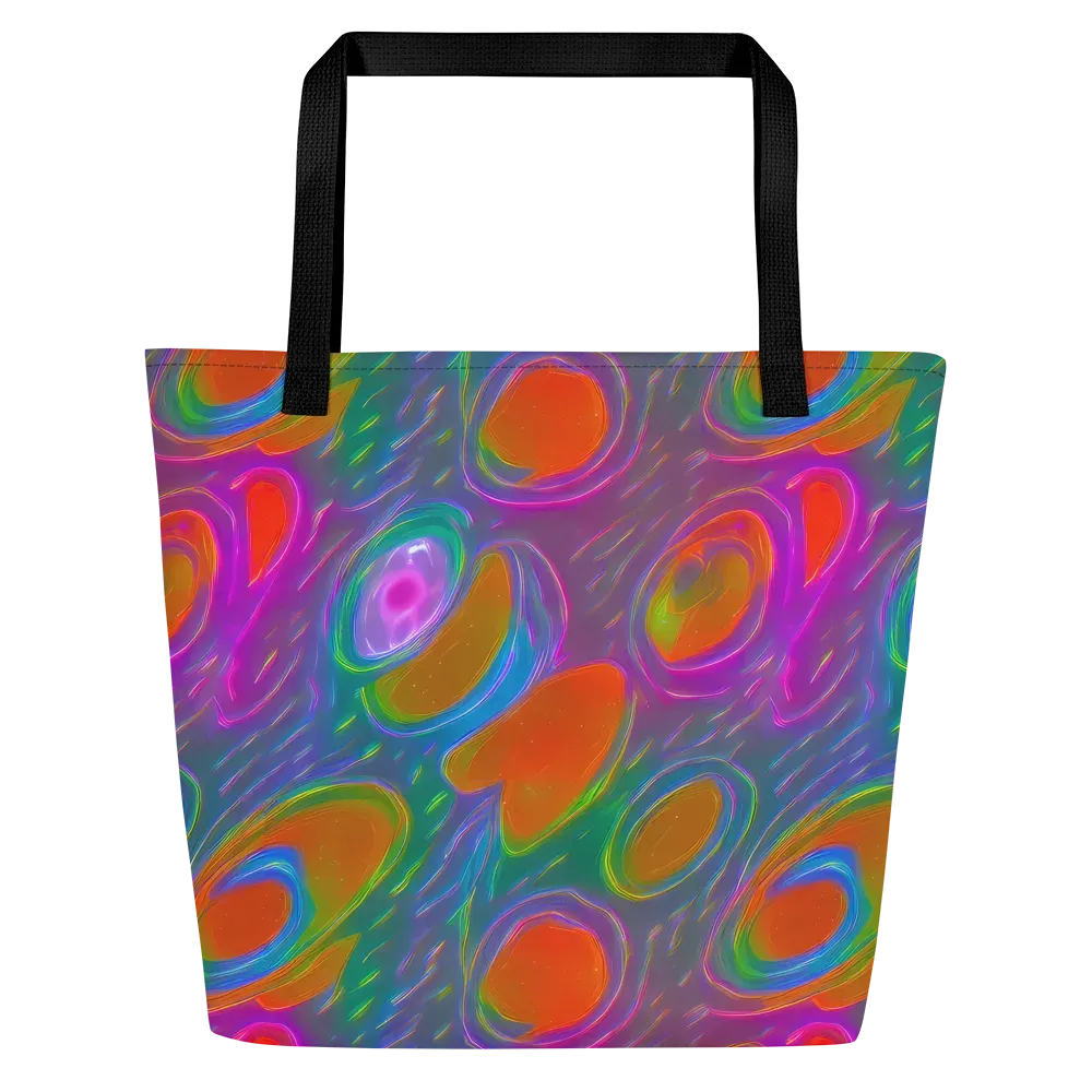 Prism Tide on Large Tote Bag W/ Pocket — Front