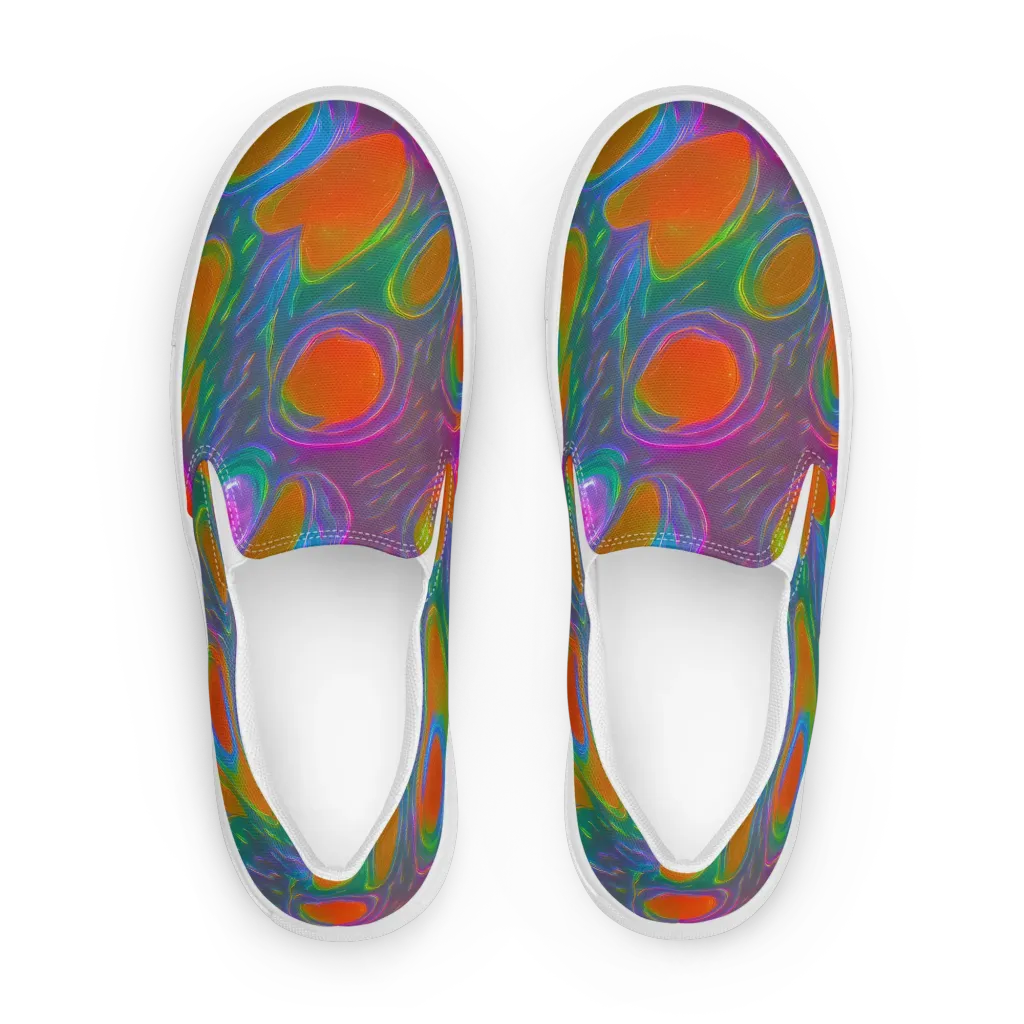 Prism Tide on Women's Slip-On Canvas Shoes — Front