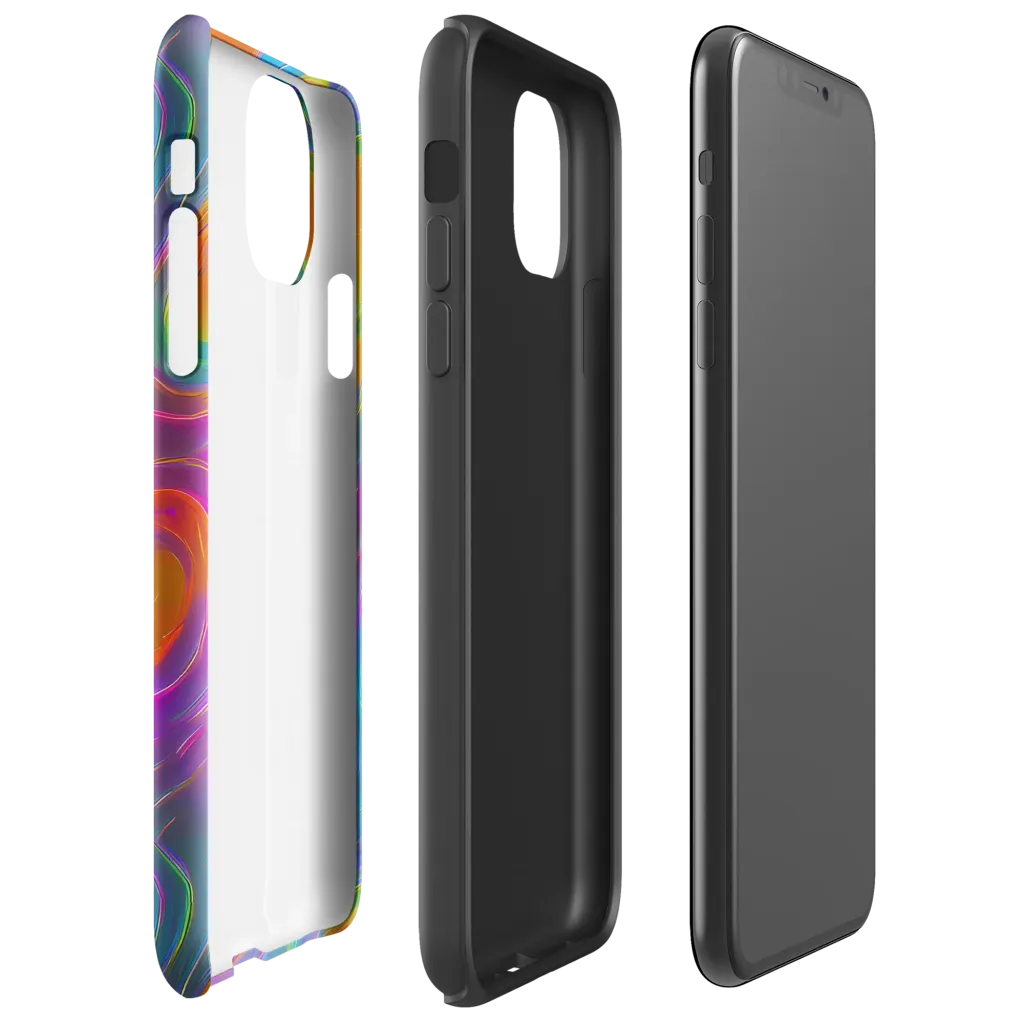 Prism Tide on Tough Case for iPhone® — Right