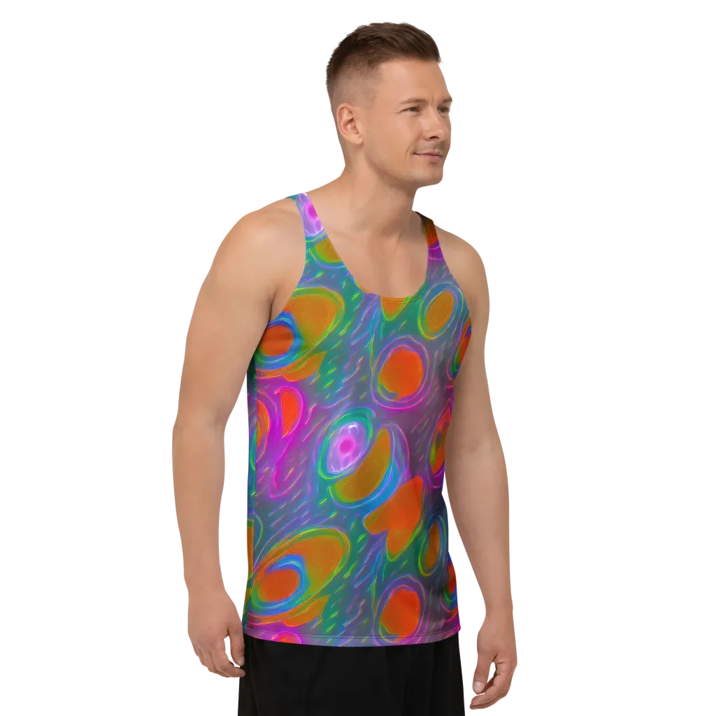 Prism Tide on Men's Tank Top — Right Front