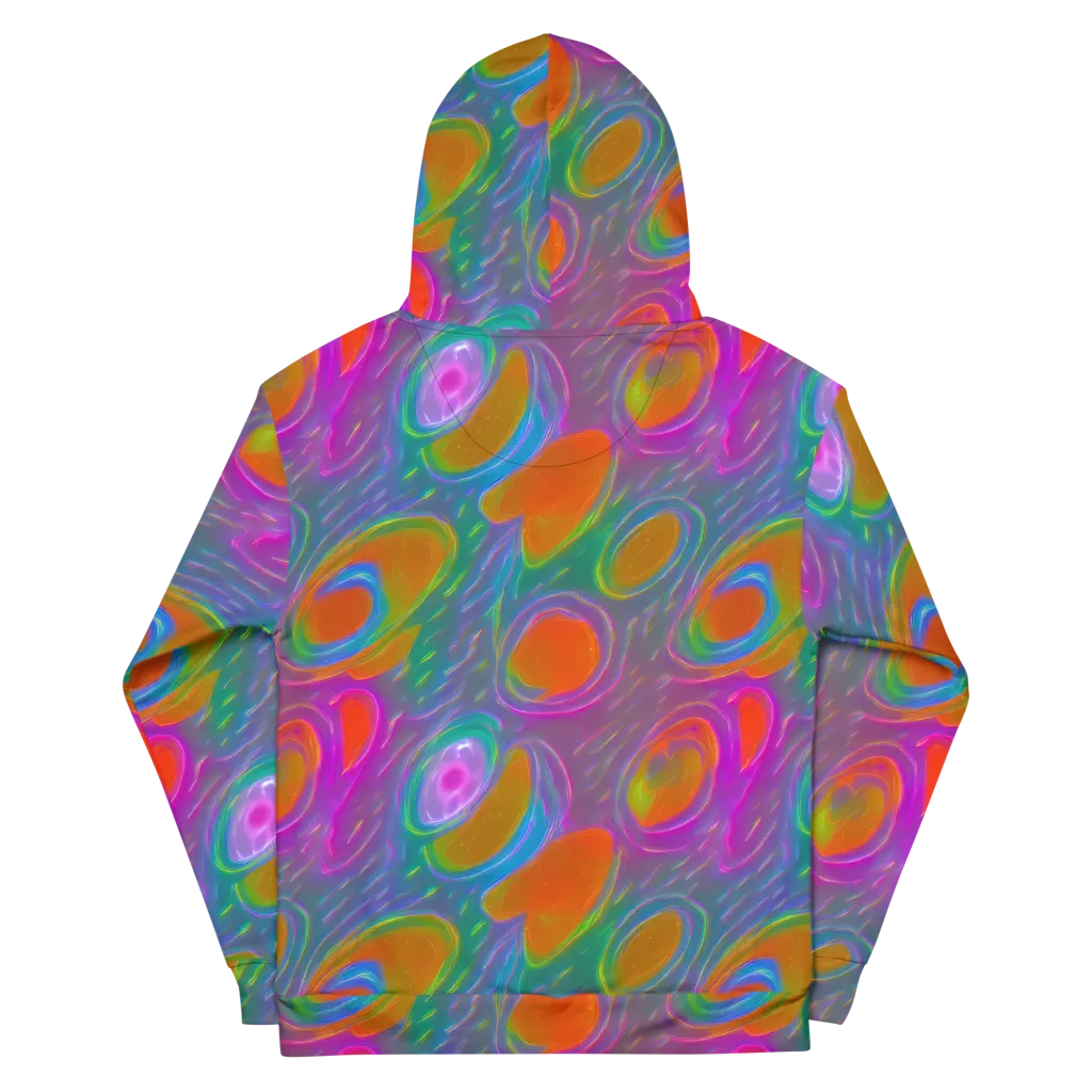 Prism Tide on Cotton Hoodie — Back