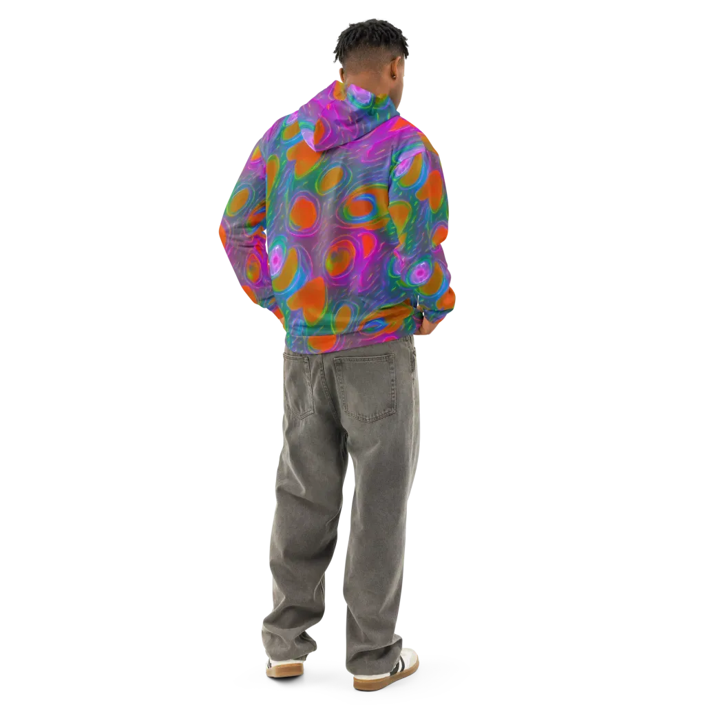 Prism Tide on Cotton Hoodie — Back