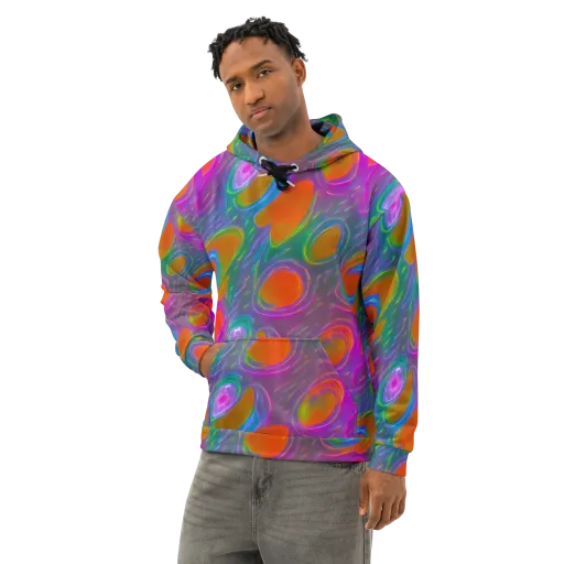 Prism Tide on a Cotton Hoodie