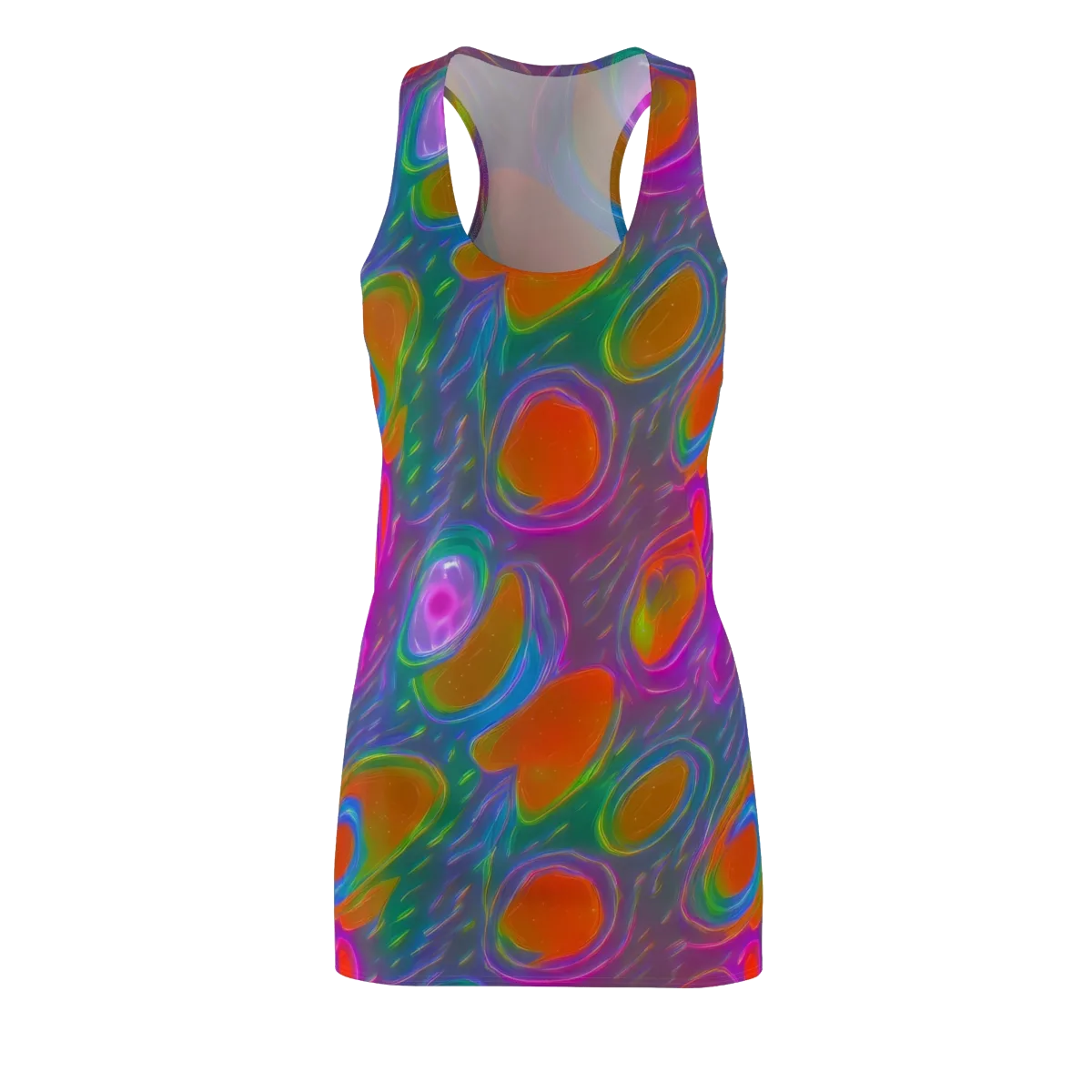 Prism Tide on Racerback Dress — Front