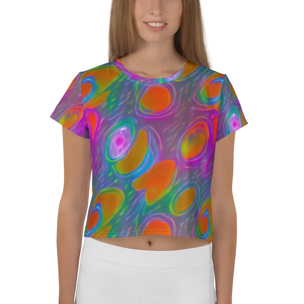 Prism Tide on Crop Tee — Front