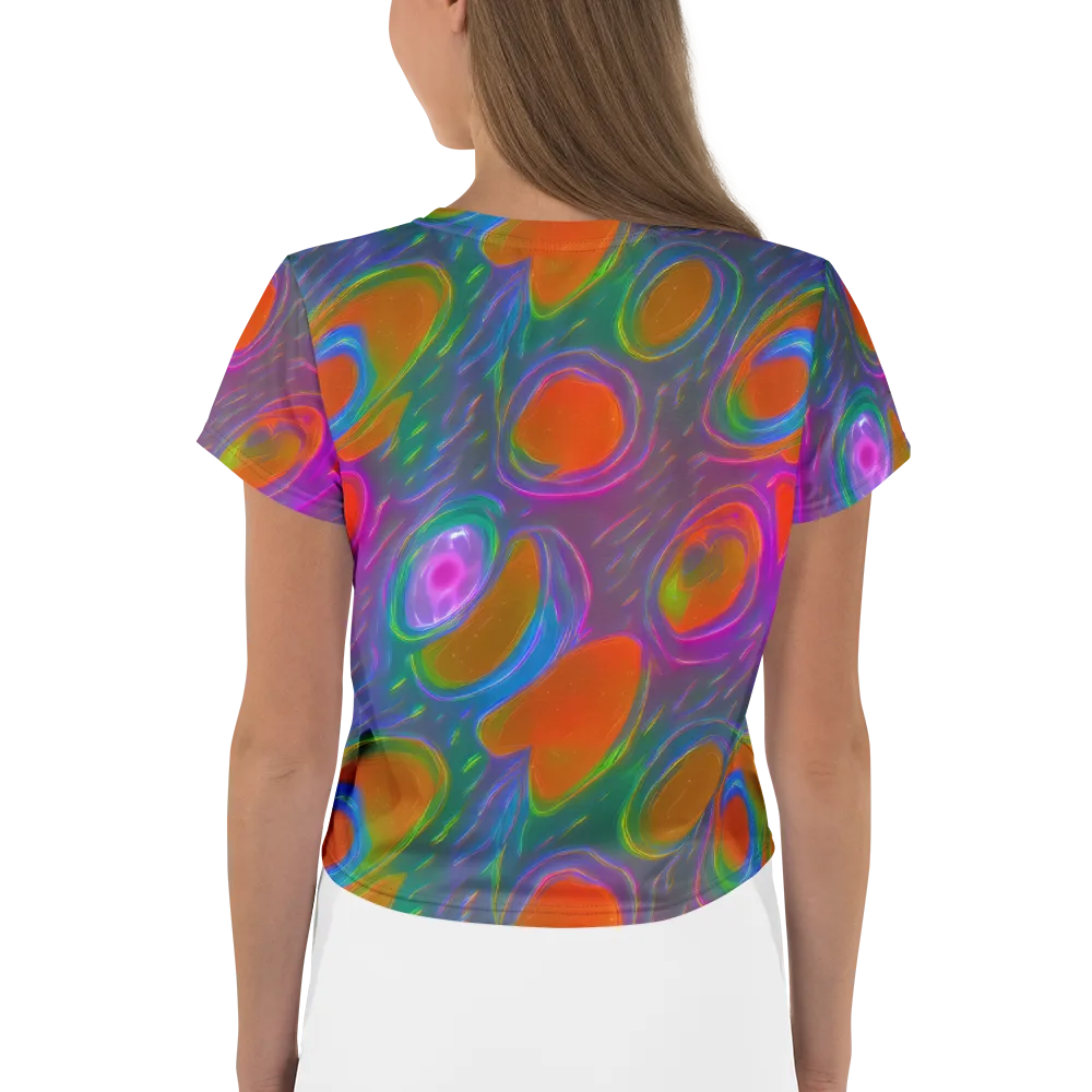 Prism Tide on Crop Tee — Back