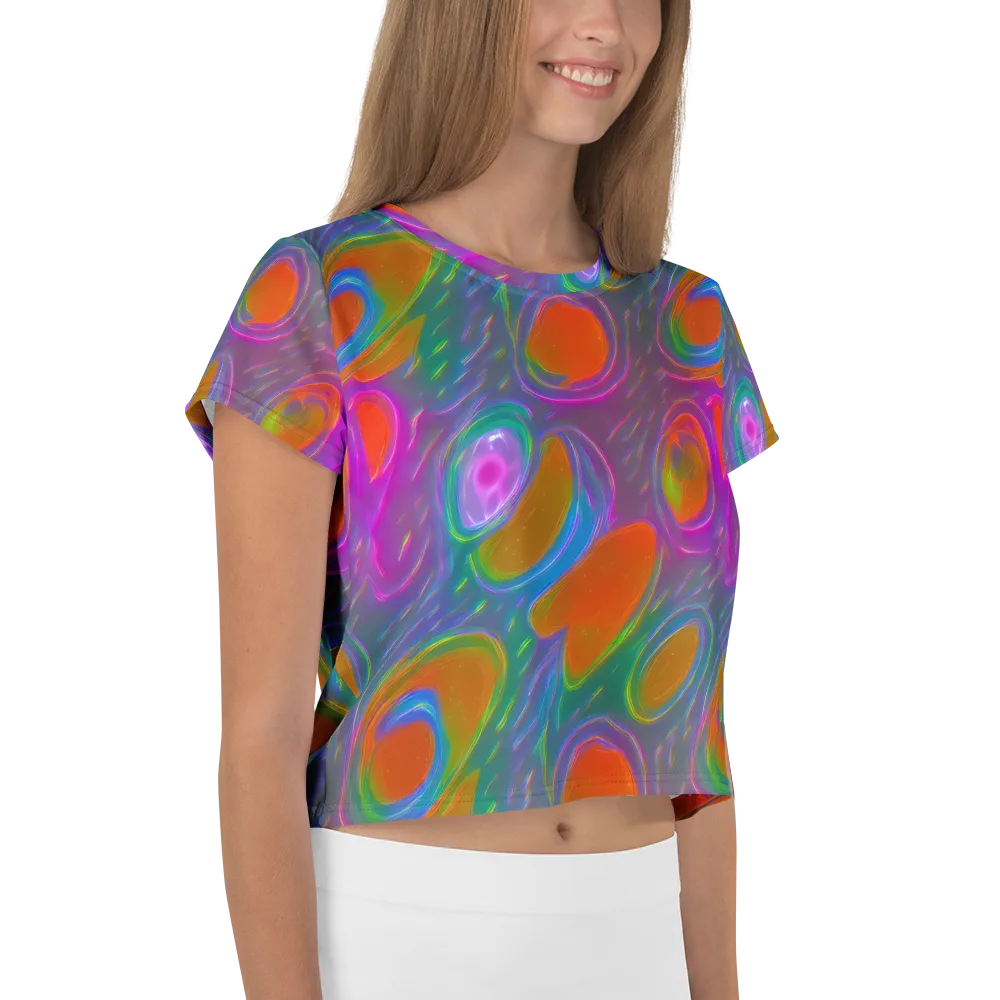 Prism Tide on Crop Tee — Right