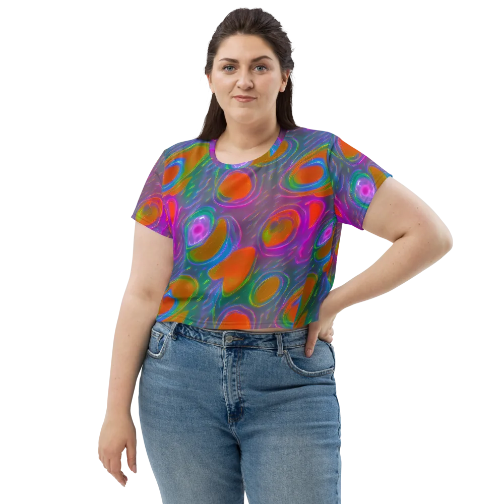 Prism Tide on Crop Tee — Front