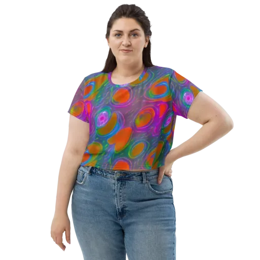 Prism Tide on a Crop Tee