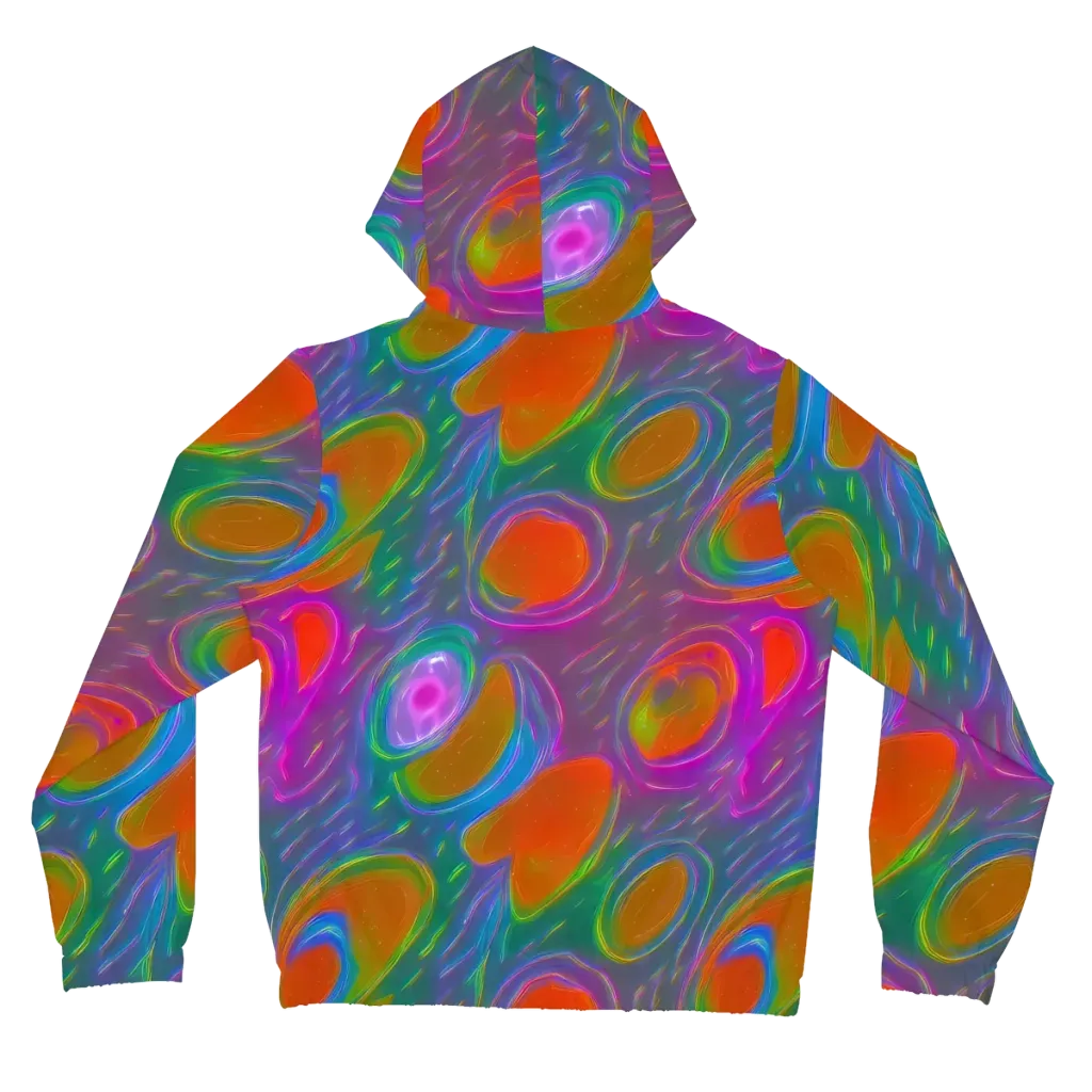 Prism Tide on Women's Full-Zip Hoodie — Back