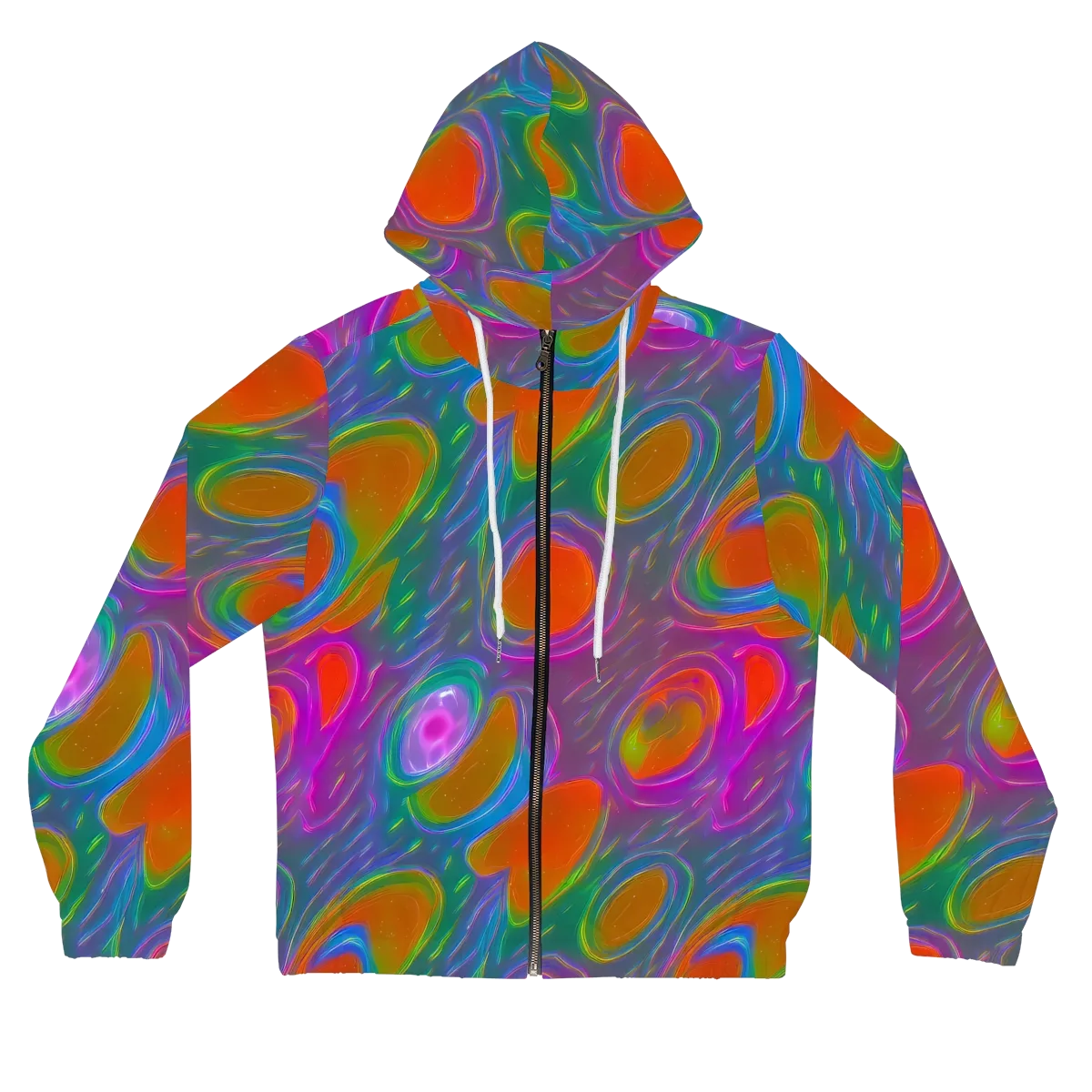 Prism Tide on Women's Full-Zip Hoodie — Front