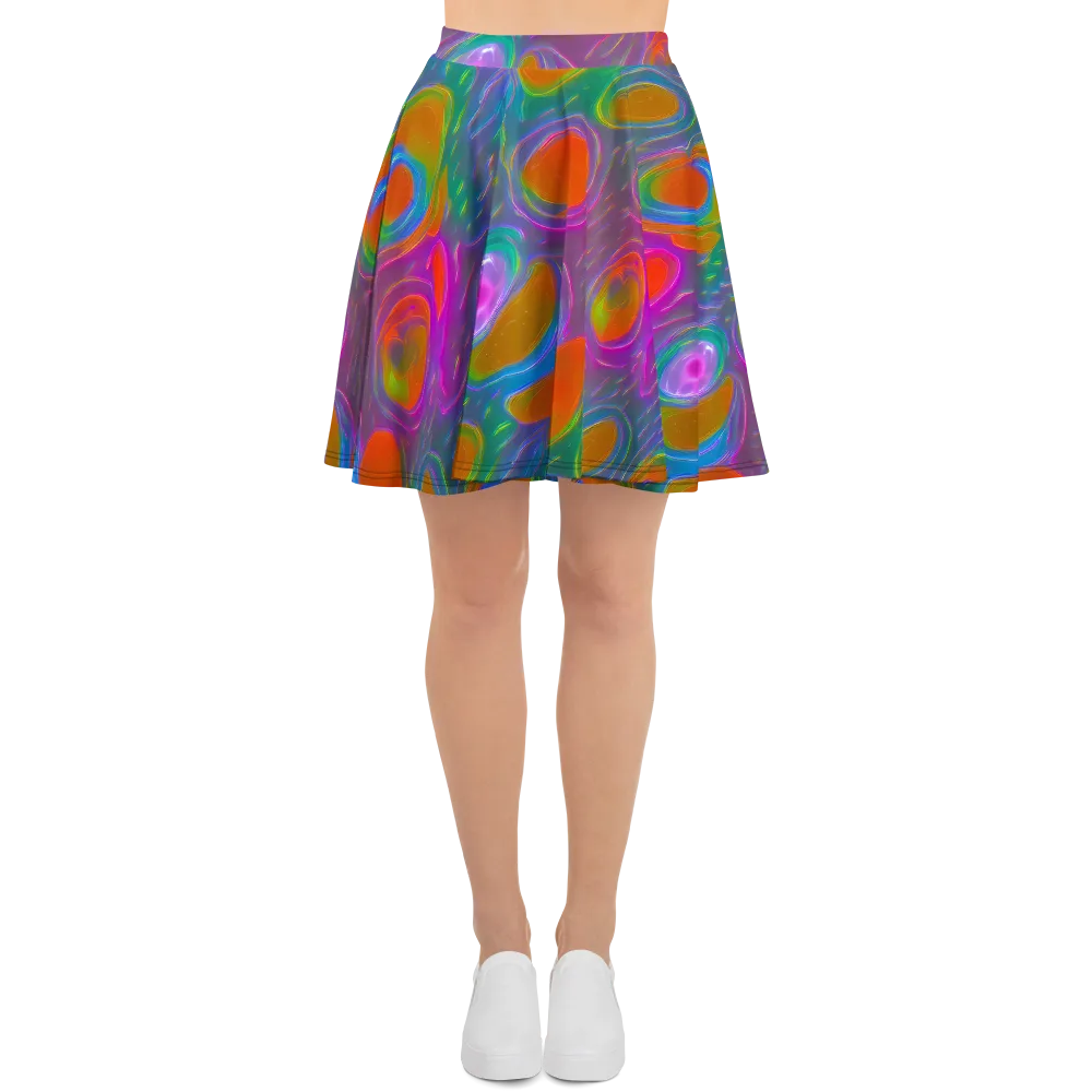 Prism Tide on Skater Skirt — Front