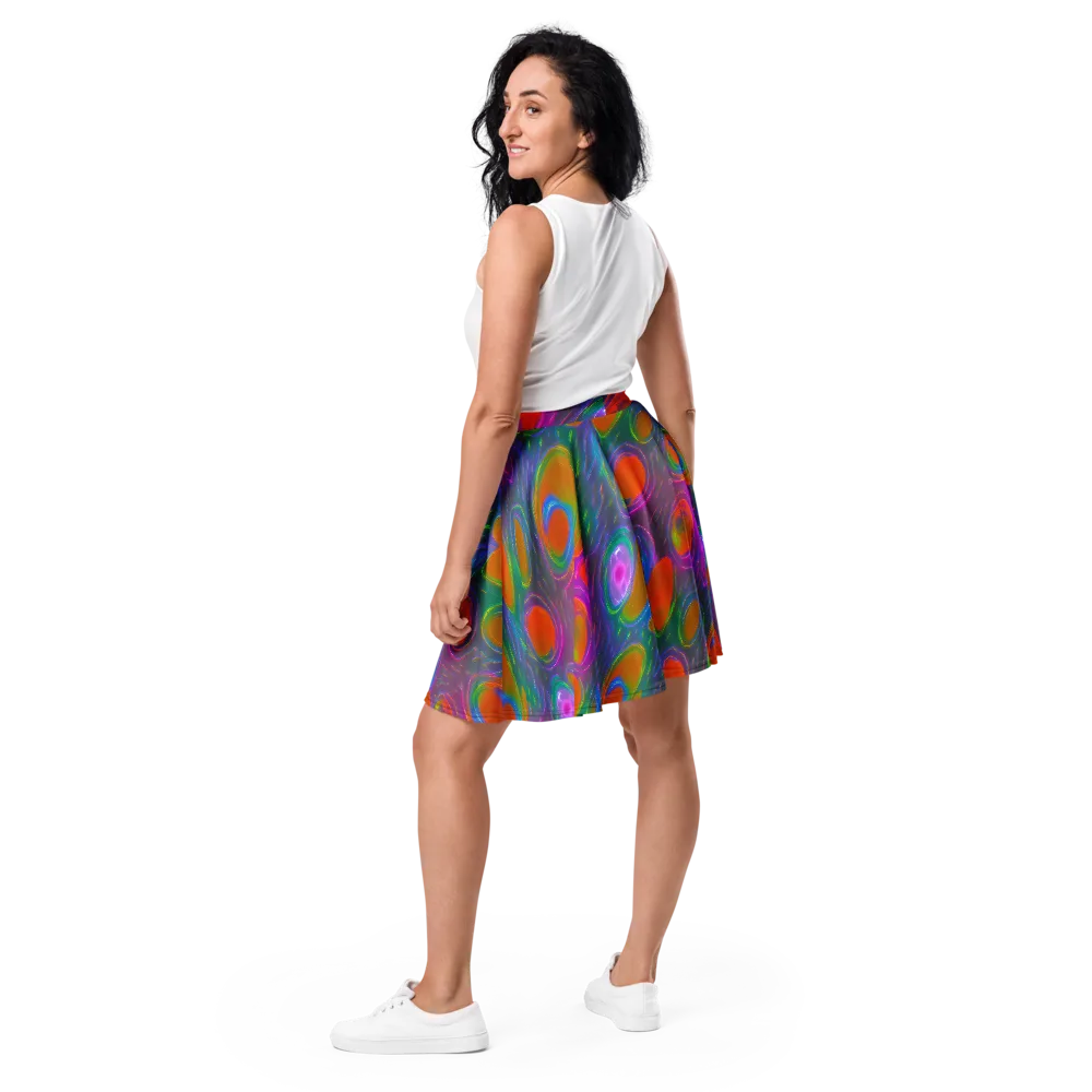 Prism Tide on Skater Skirt — Back