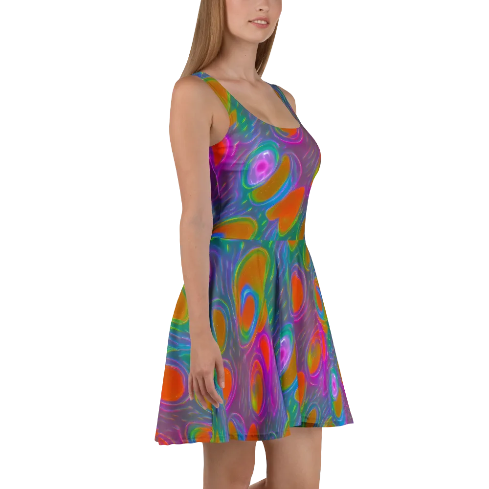 Prism Tide on Skater Dress — Right
