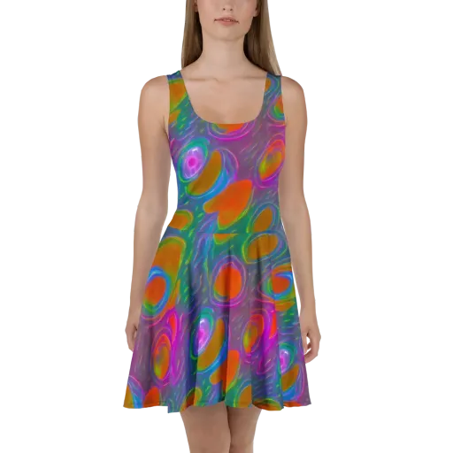 Prism Tide on a Skater Dress