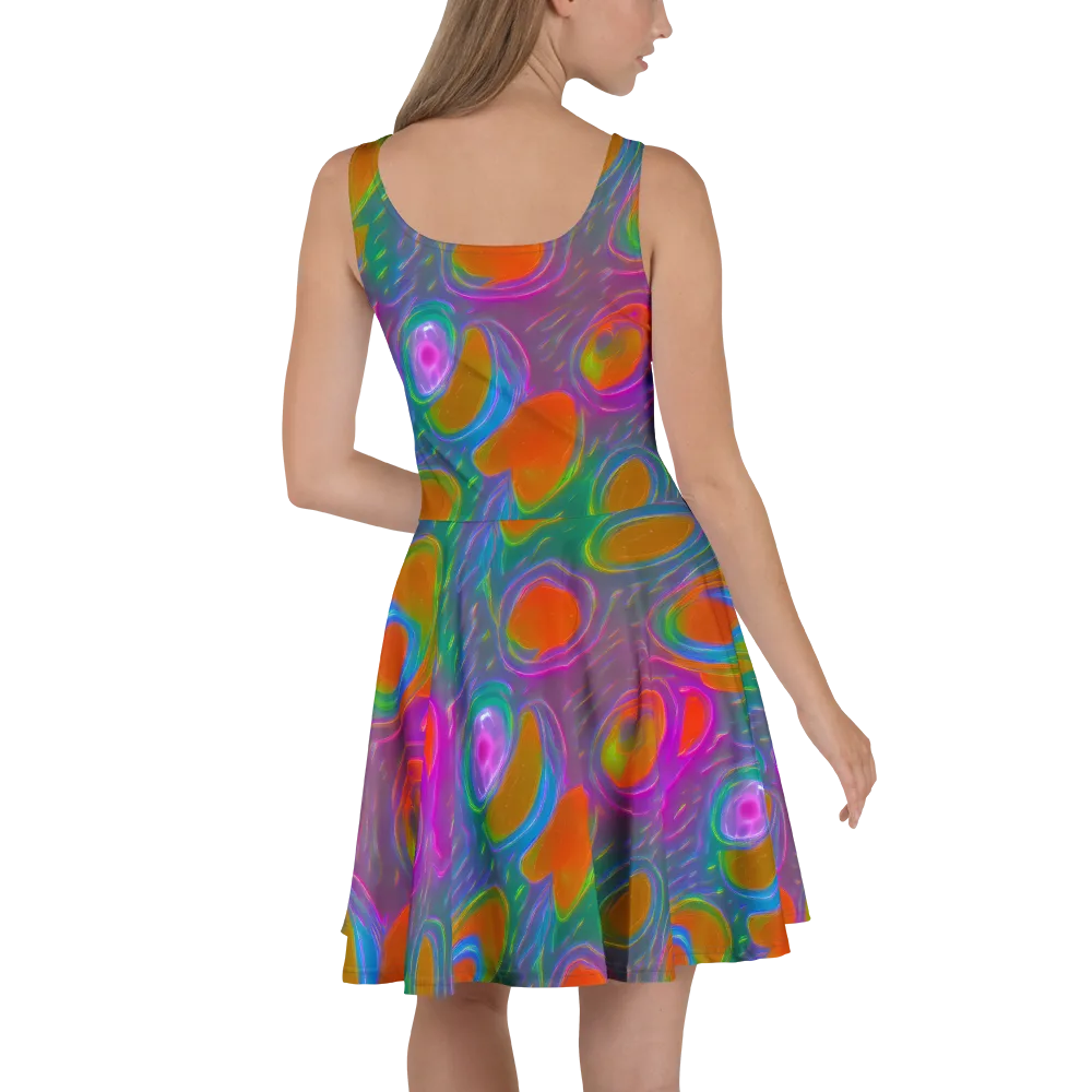 Prism Tide on Skater Dress — Back