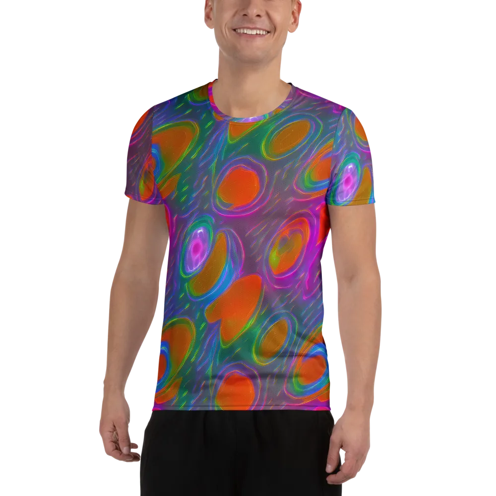 Prism Tide on Men's Athletic T-Shirt — Front