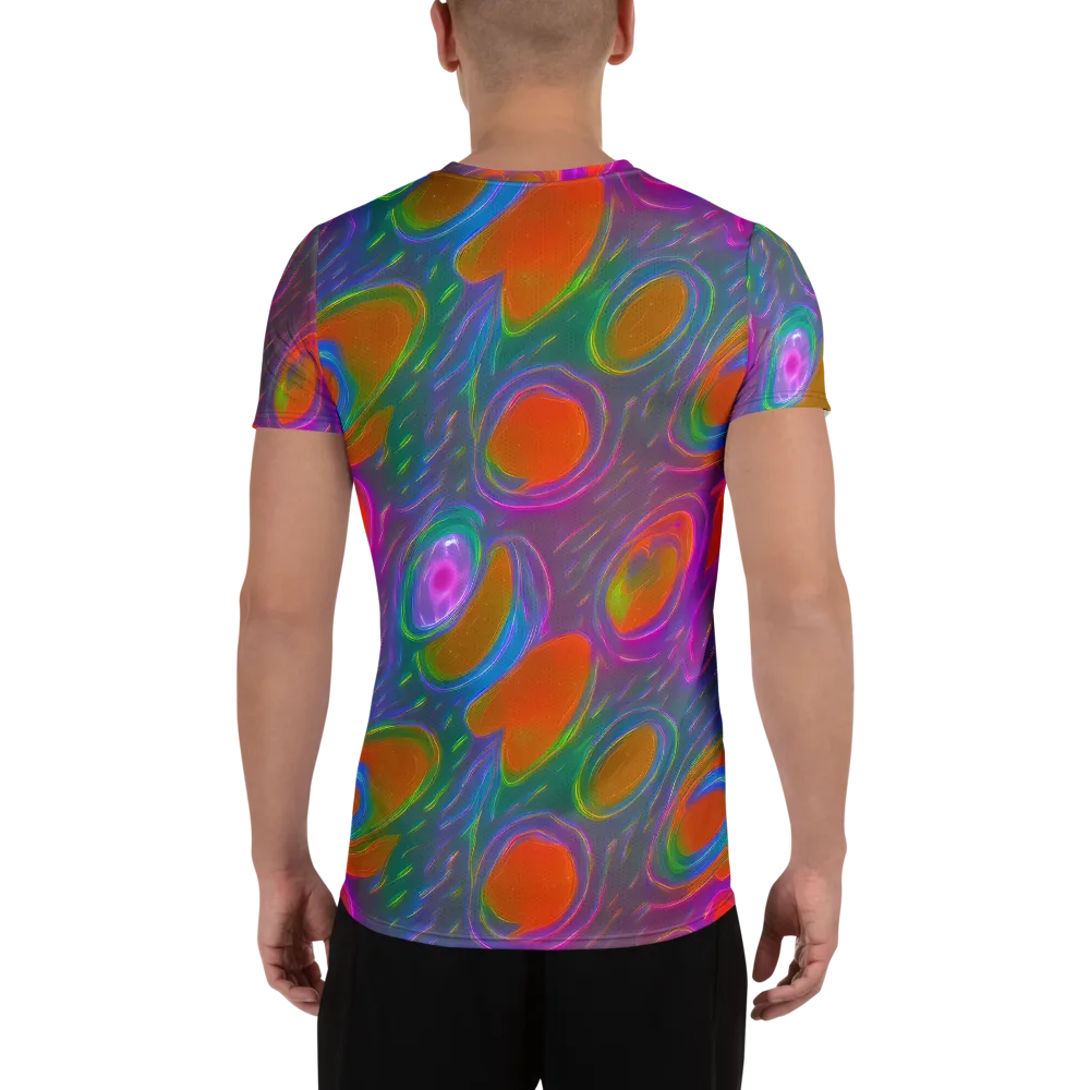 Prism Tide on Men's Athletic T-Shirt — Back