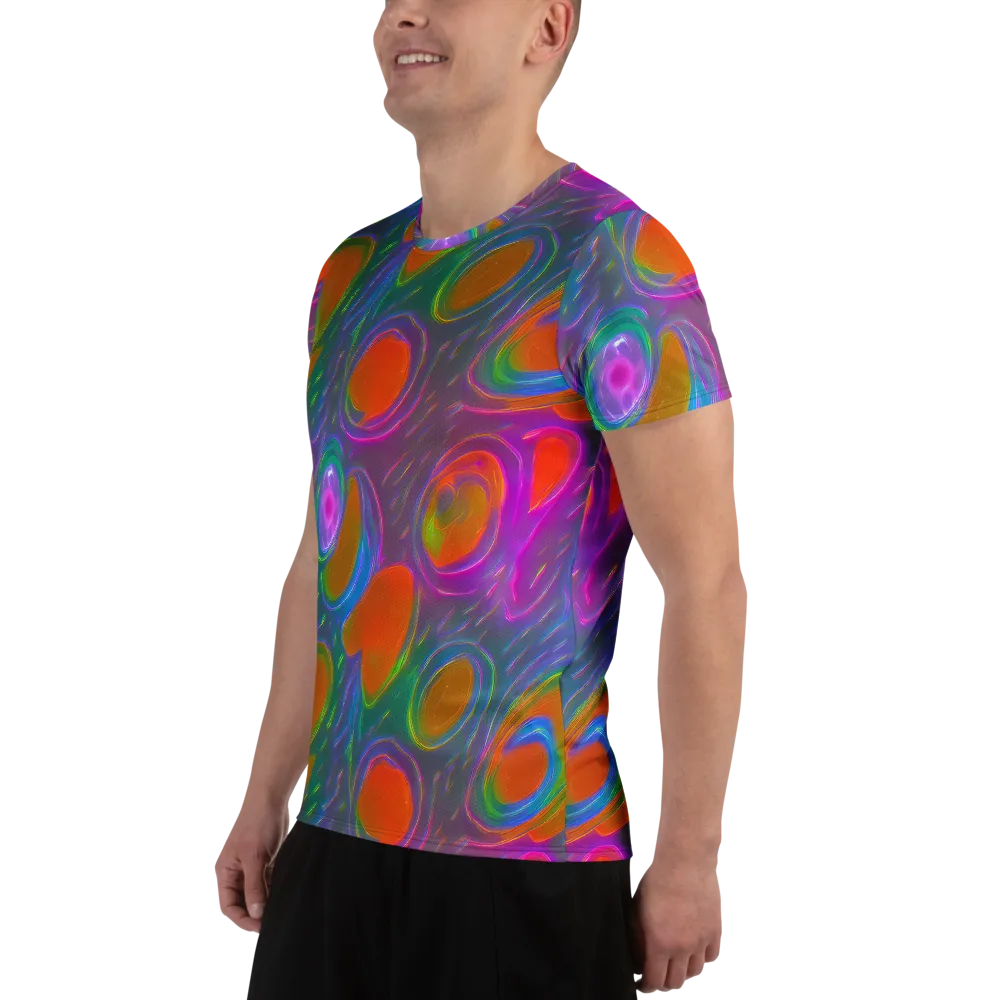 Prism Tide on Men's Athletic T-Shirt — Left