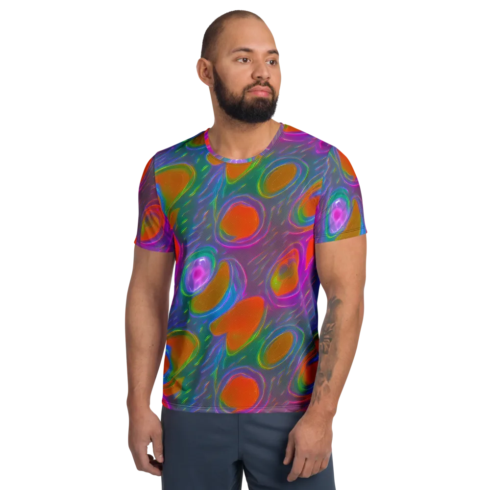 Prism Tide on Men's Athletic T-Shirt — Front