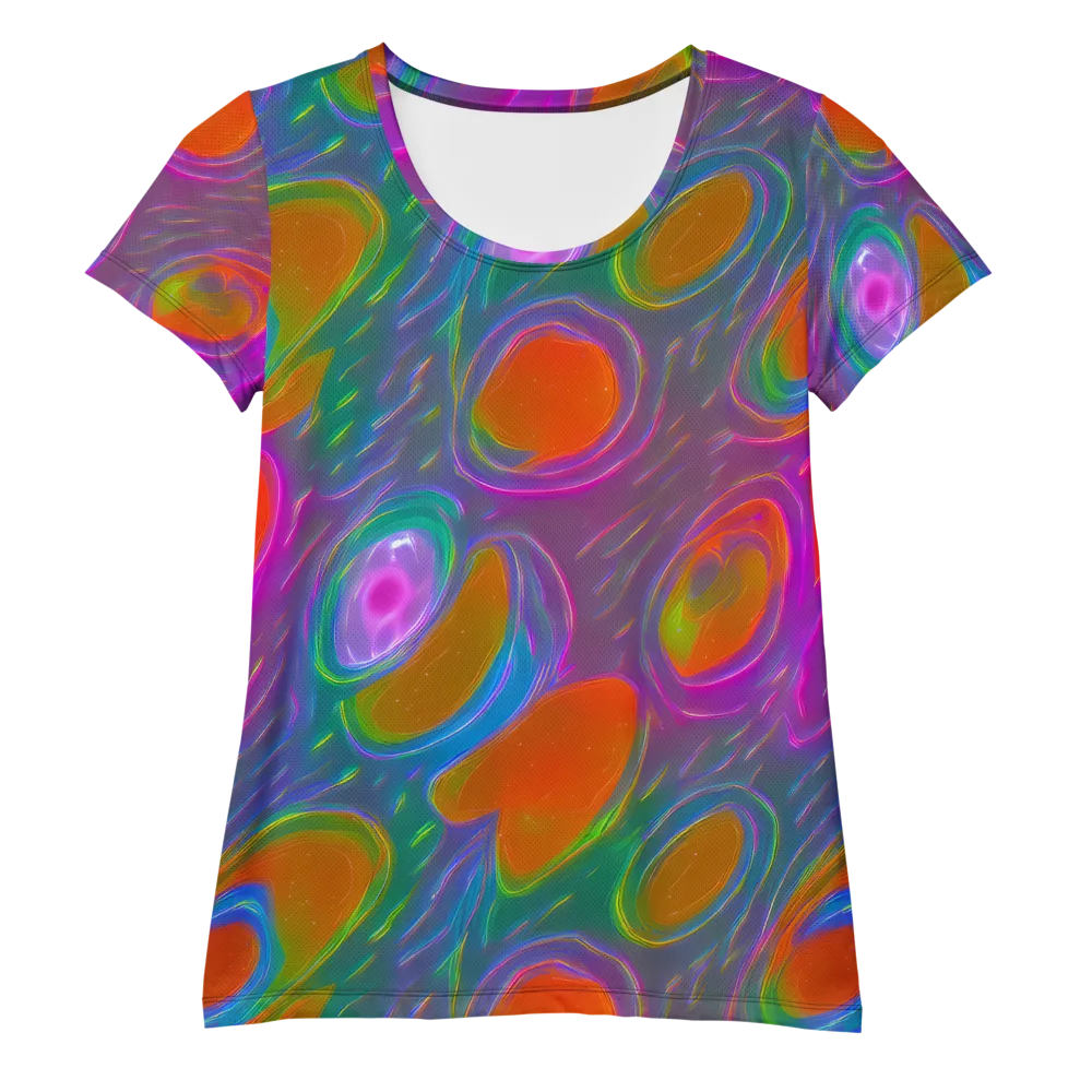 Prism Tide on Women's Athletic T-Shirt — Front